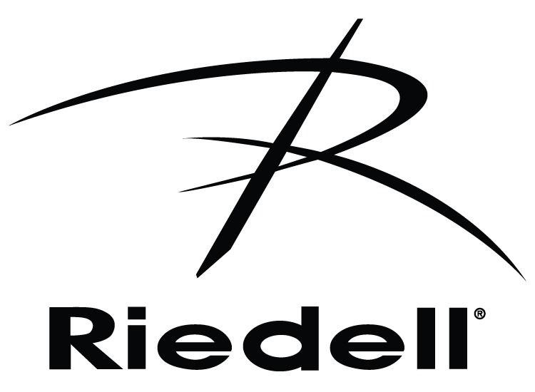 Riedell logo, featuring a large black handwritten over over the text Riedell